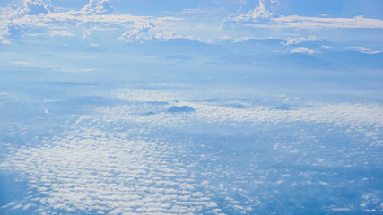 Beautiful blue sky with clouds