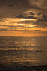 Beautiful sunset by the sea