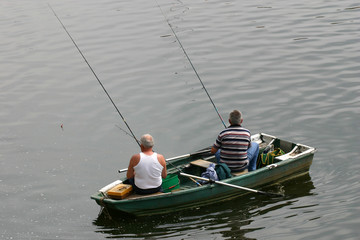 pêcheurs en barque