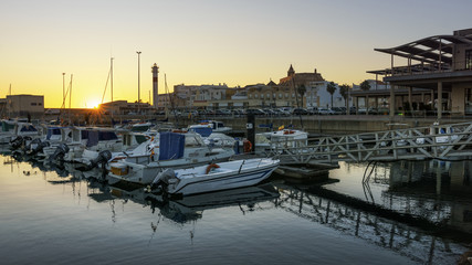 Port of Rota at Sunset Cadiz Spain