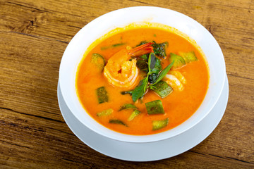 Curry with prawn