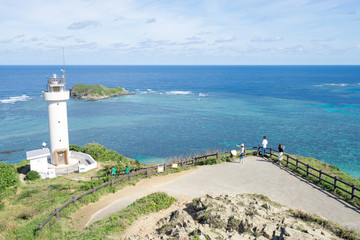 Fototapeta na wymiar 石垣島・平久保崎灯台の風景