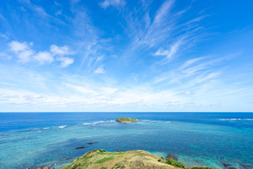石垣島・平久保崎灯台近くから見る風景