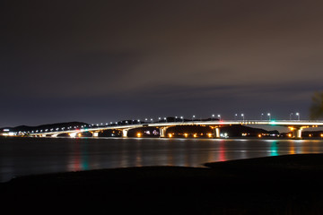 Fototapeta na wymiar Ganghwado island - Choji Bridge in south korea. Bridge night view