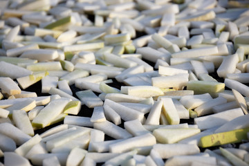 Dried daikon of korea food.