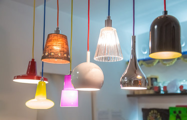 set of decorative lamps