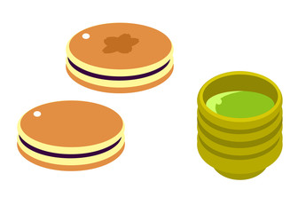 ドラヤキとお茶