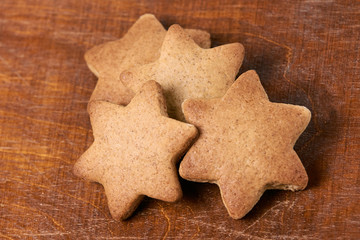 Gingerbread Cookie. Delicious dessert. Shape star. Bakery products