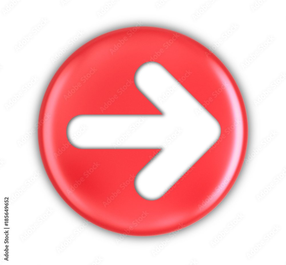Aufkleber button with arrow sign. image with clipping path