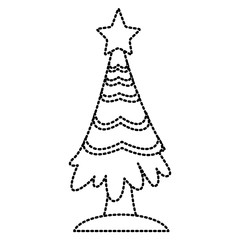 Christmas tree pines icon vector illustration graphic design