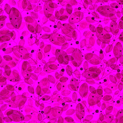 Foliage Seamless Pattern. Purple Watercolor Abstract Background. Hand Painted popular Art Print. Foliage Repeating Pattern. Cloth Swimwear Design, Wallpaper, Wrapping. 92.