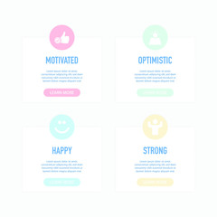 Think Positive Concept