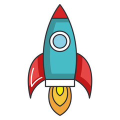 rocket launcher isolated icon vector illustration design