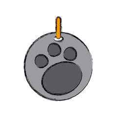 Footprint decorative ball icon vector illustration graphic design