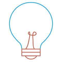 bulb light isolated icon vector illustration design