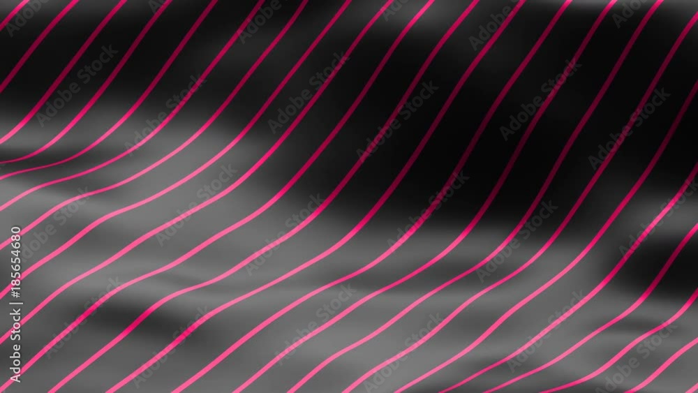 Poster abstract 3d rendering of seamless loop smooth surface animation with ripples. cloth with waves. mode