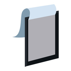 Document board isolated icon vector illustration graphic design