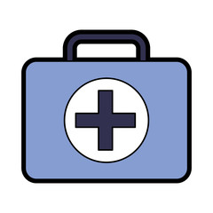 first aid kit healthcare icon image vector illustration design 