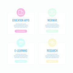 Obraz premium Online Education Concept