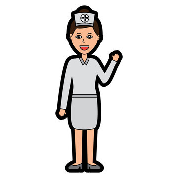 nurse woman healthcare icon image vector illustration design 