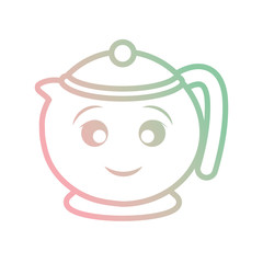 kawaii teapot icon