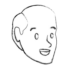 Man face cartoon icon vector illustration graphic design