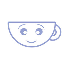kawaii coffee mug icon