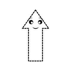 kawaii arrow  vector illustration