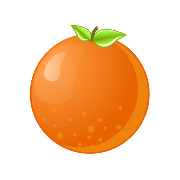 Orange Flat Design Icon
