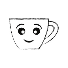 kawaii  cup  vector illustration