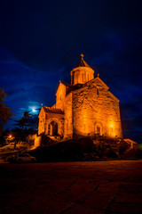 Fototapeta na wymiar Metekhi St Virgin Church, Tbilisi, Georgia