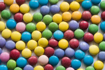 Background of colored sweet dragees