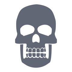 Human skull symbol icon vector illustration  graphic  design