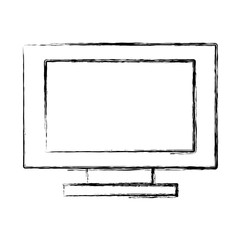 Pc screen symbol icon vector illustration  graphic  design