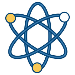 Atom science symbol icon vector illustration  graphic  design