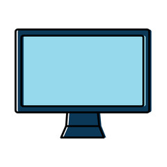 computer monitor icon image vector illustration design 