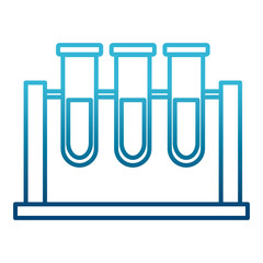 Laboratory test tubes icon vector illustration  graphic  design