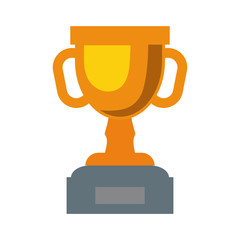  kawaii trophy  cup   vector illustration