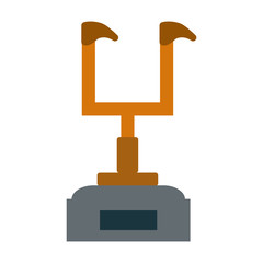 trophy american football  vector illustration
