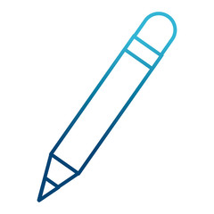 Wooden pencil symbol icon vector illustration  graphic  design