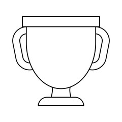trophy cup  vector illustration