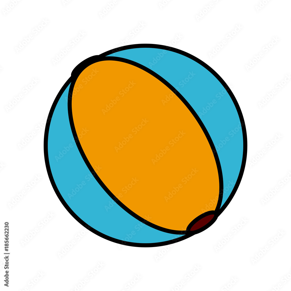 Canvas Prints beach ball symbol icon vector illustration graphic design