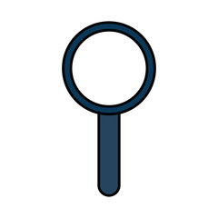 internet technology magnifier search icon vector illustration 