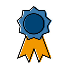 Award ribbon symbol icon vector illustration  graphic c design