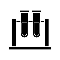 Laboratory test tubes icon vector illustration graphic design
