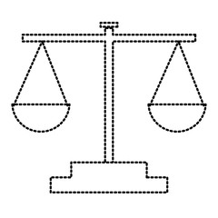 Balance justice symbol icon vector illustration graphic design