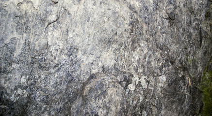 Granite rock in the forest. Southern Urals.