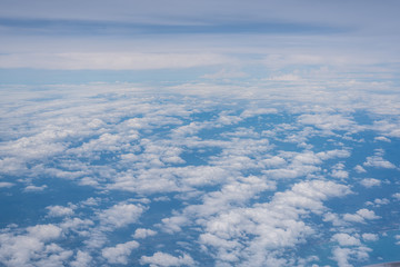 Naklejka na ściany i meble cloud view from airplane