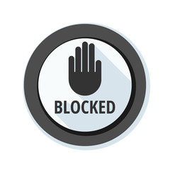 Blocked sign illustration