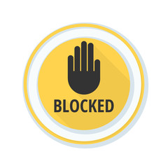 Obraz premium Blocked sign illustration
